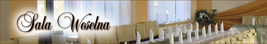 Wynajem sali weselnej